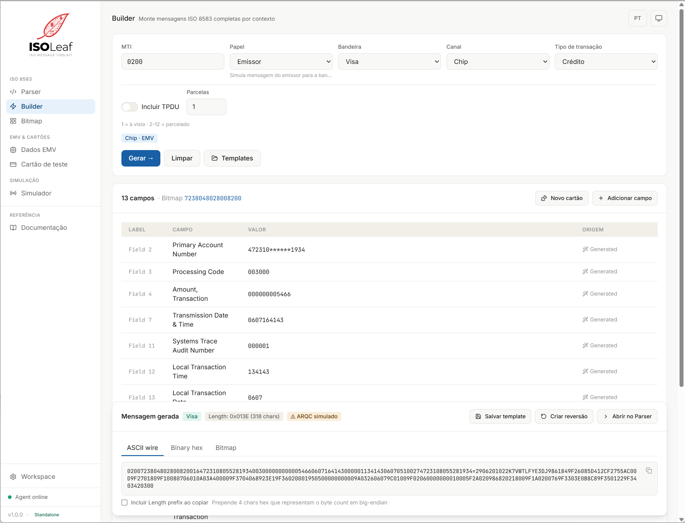 Message Builder screenshot